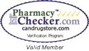 CanDrugStores' Pharmacy Checker Certificate